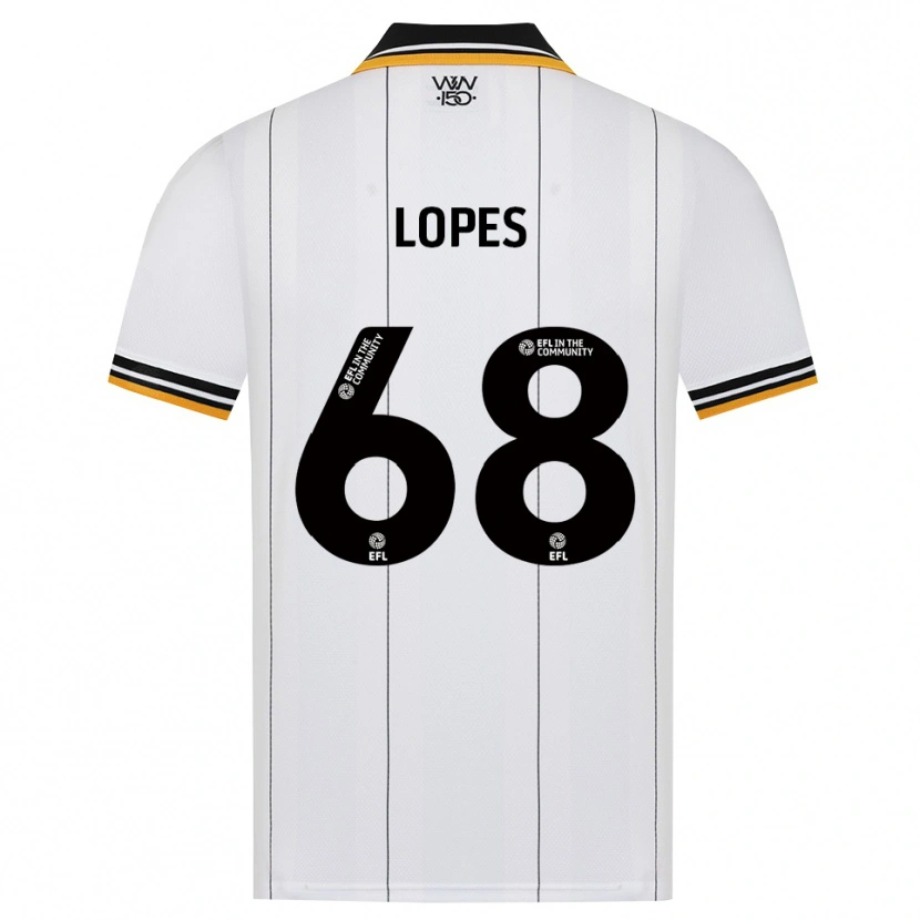 Danxen Bambino Maglia Leo Lopes #68 Arancione Bianco Nero Kit Gara Away 2026/27 Maglietta