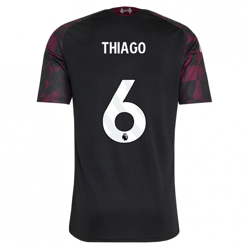 Danxen Bambino Maglia Thiago #6 Bianco Nero Viola Kit Gara Third 2026/27 Maglietta