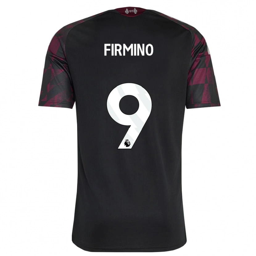Danxen Bambino Maglia Roberto Firmino #9 Bianco Nero Viola Kit Gara Third 2026/27 Maglietta