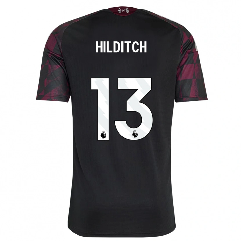 Danxen Bambino Maglia James Hilditch #13 Bianco Nero Viola Kit Gara Third 2026/27 Maglietta