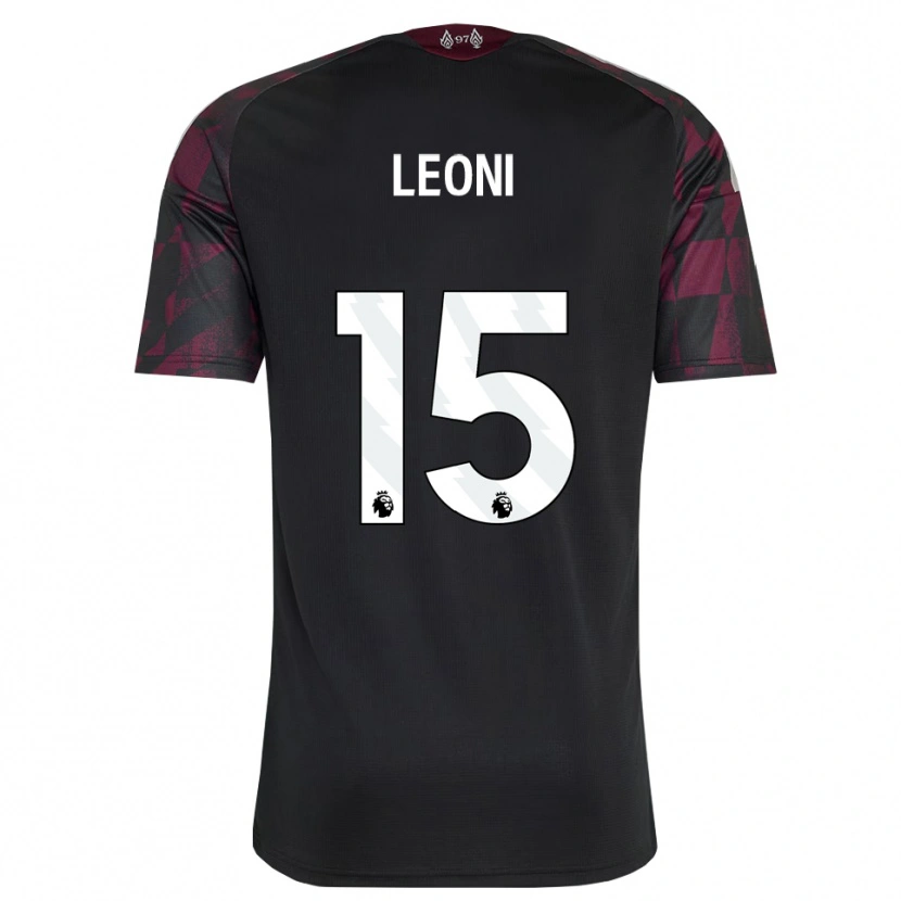 Danxen Bambino Maglia Giovanni Leoni #15 Bianco Nero Viola Kit Gara Third 2026/27 Maglietta