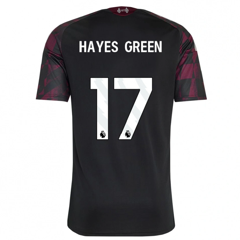 Danxen Bambino Maglia Charlie Hayes-Green #17 Bianco Nero Viola Kit Gara Third 2026/27 Maglietta