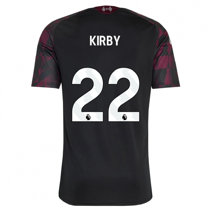 Danxen Bambino Maglia Faye Kirby #22 Bianco Nero Viola Kit Gara Third 2026/27 Maglietta