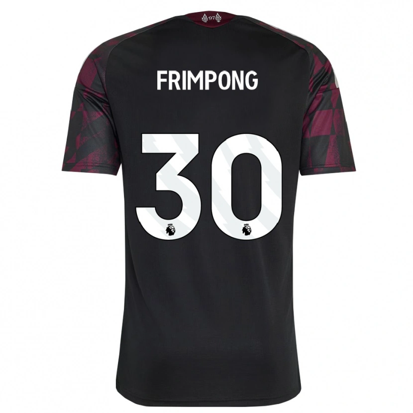 Danxen Bambino Maglia Jeremie Frimpong #30 Bianco Nero Viola Kit Gara Third 2026/27 Maglietta