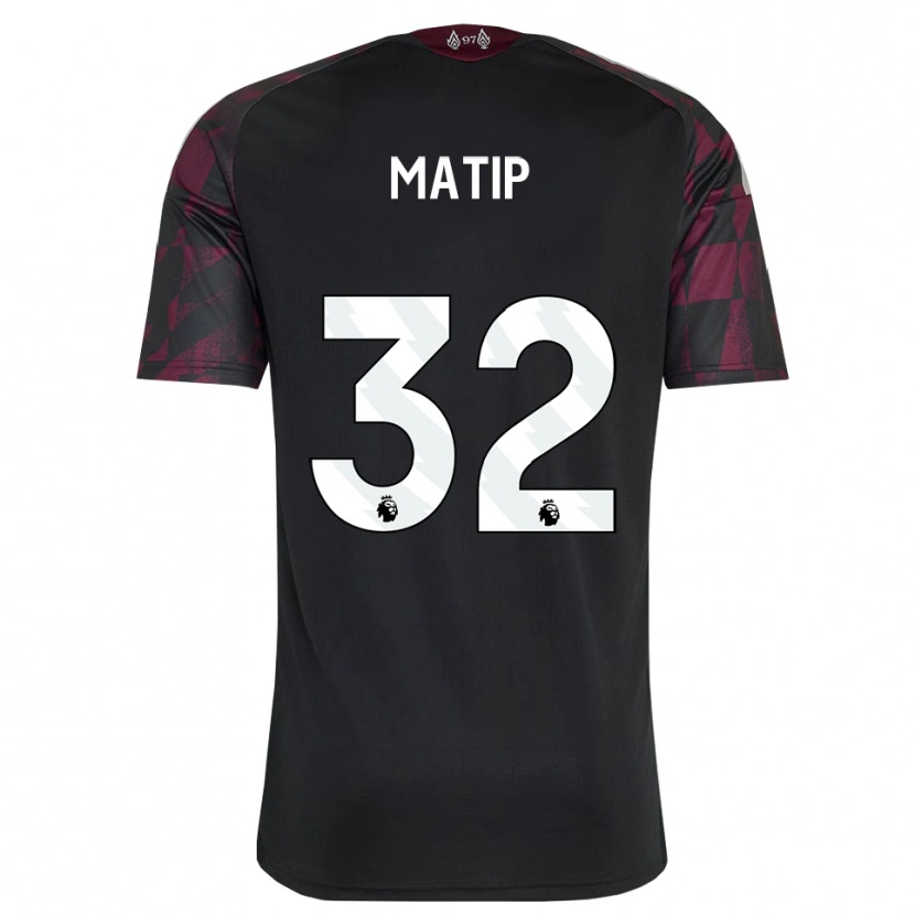 Danxen Bambino Maglia Joel Matip #32 Bianco Nero Viola Kit Gara Third 2026/27 Maglietta