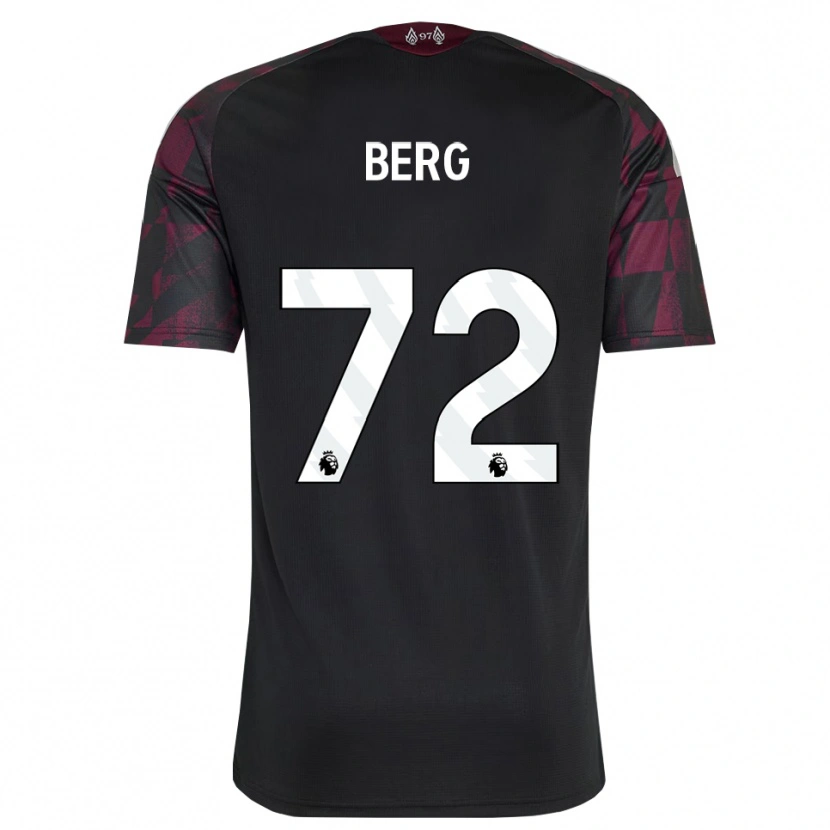 Danxen Bambino Maglia Sepp Van Den Berg #72 Bianco Nero Viola Kit Gara Third 2026/27 Maglietta