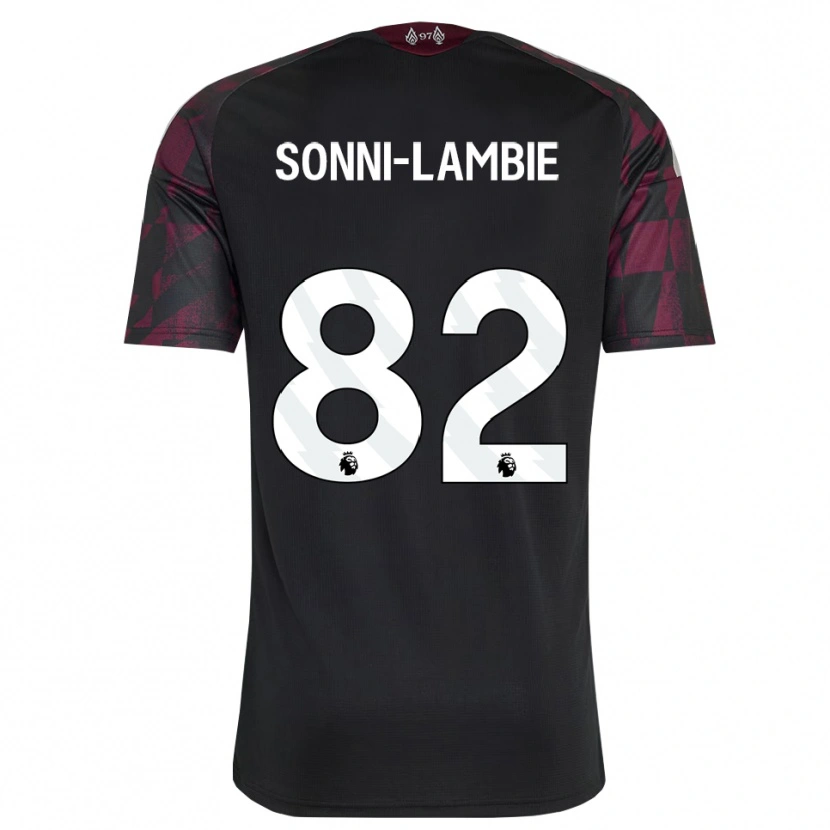 Danxen Bambino Maglia Joshua Sonni-Lambie #82 Bianco Nero Viola Kit Gara Third 2026/27 Maglietta