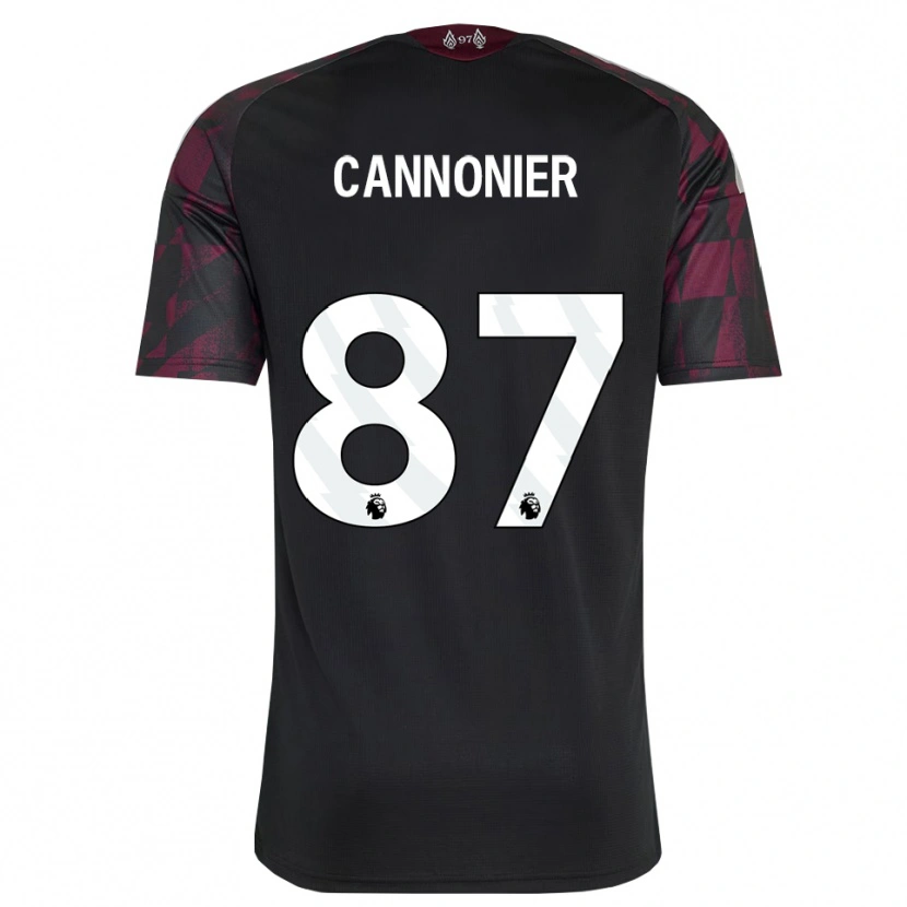 Danxen Bambino Maglia Oakley Cannonier #87 Bianco Nero Viola Kit Gara Third 2026/27 Maglietta