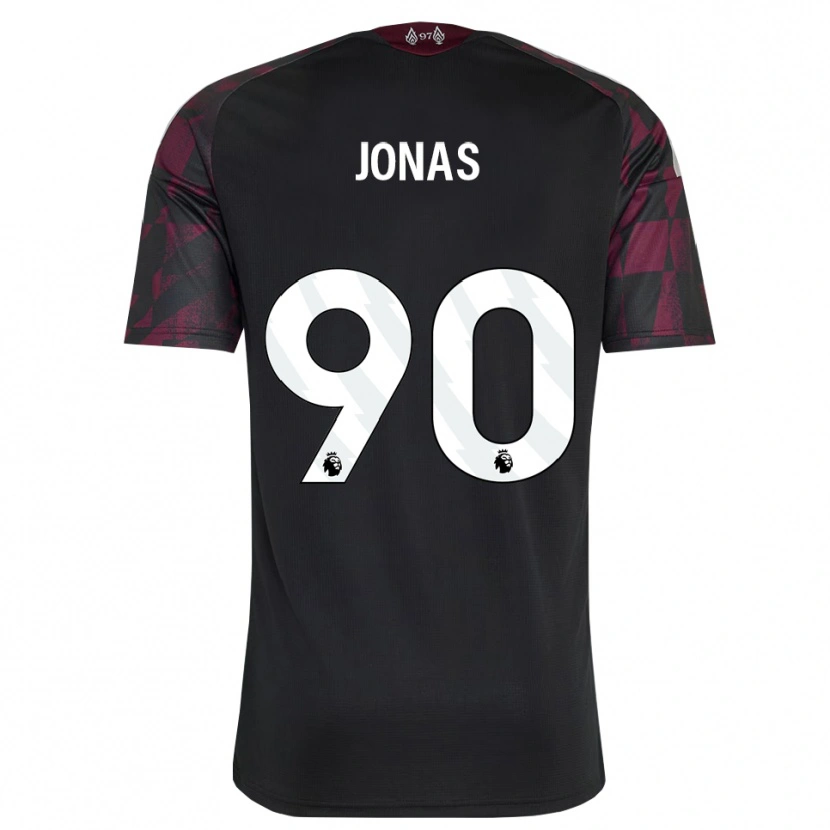Danxen Bambino Maglia Lee Jonas #90 Bianco Nero Viola Kit Gara Third 2026/27 Maglietta