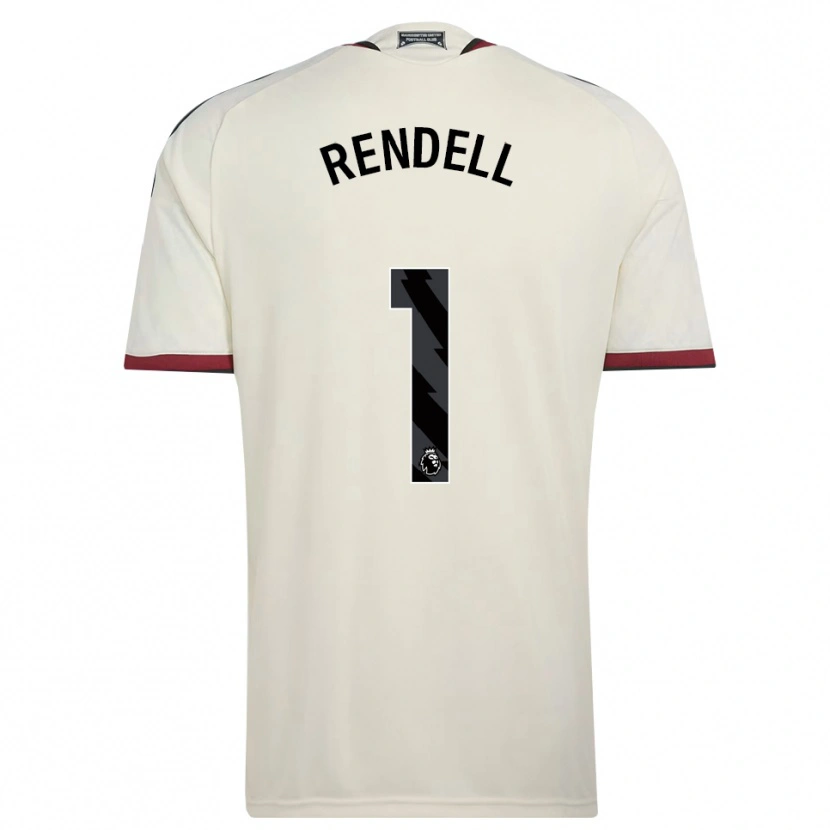Danxen Bambino Maglia Kayla Rendell #1 Beige Nero Rosso Kit Gara Third 2026/27 Maglietta