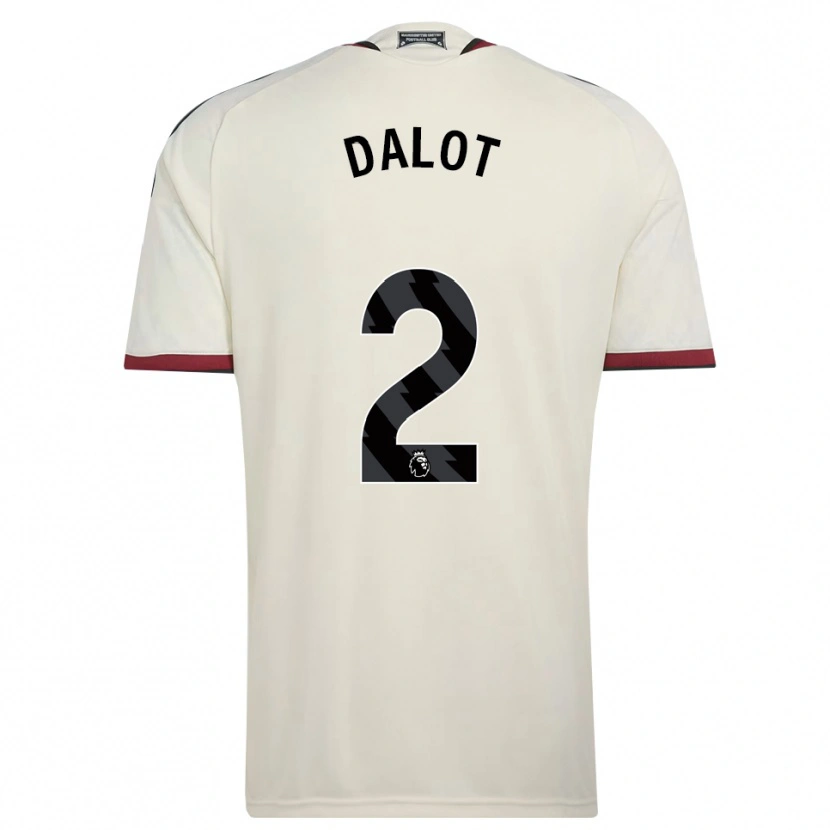 Danxen Bambino Maglia Diogo Dalot #2 Beige Nero Rosso Kit Gara Third 2026/27 Maglietta