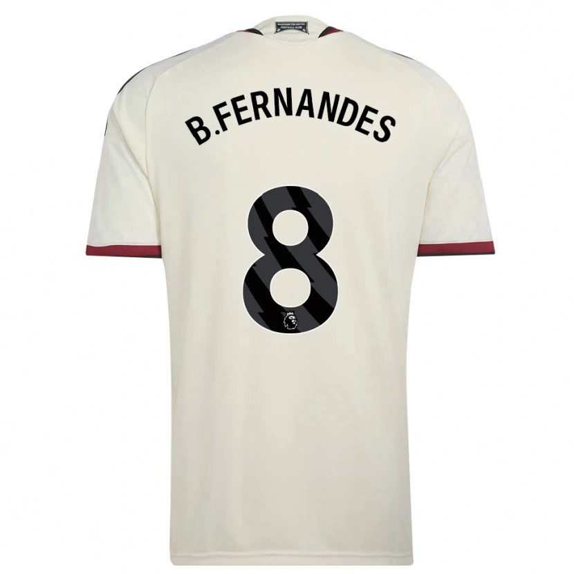 Danxen Bambino Maglia Bruno Fernandes #8 Beige Nero Rosso Kit Gara Third 2026/27 Maglietta