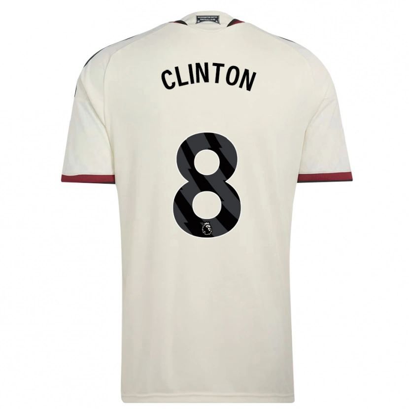 Danxen Bambino Maglia Grace Clinton #8 Beige Nero Rosso Kit Gara Third 2026/27 Maglietta