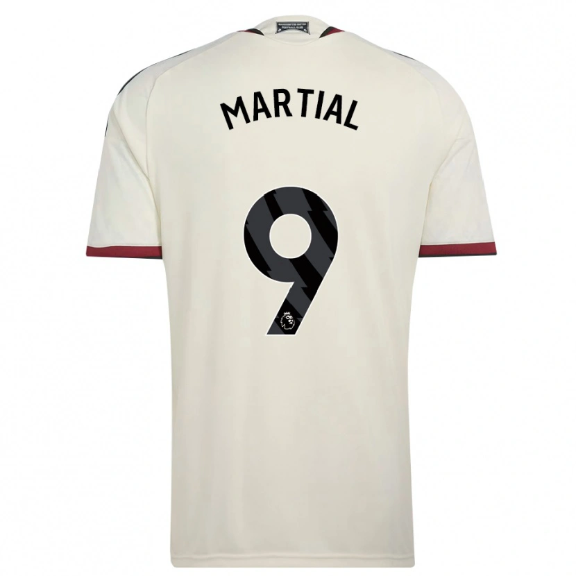 Danxen Bambino Maglia Anthony Martial #9 Beige Nero Rosso Kit Gara Third 2026/27 Maglietta