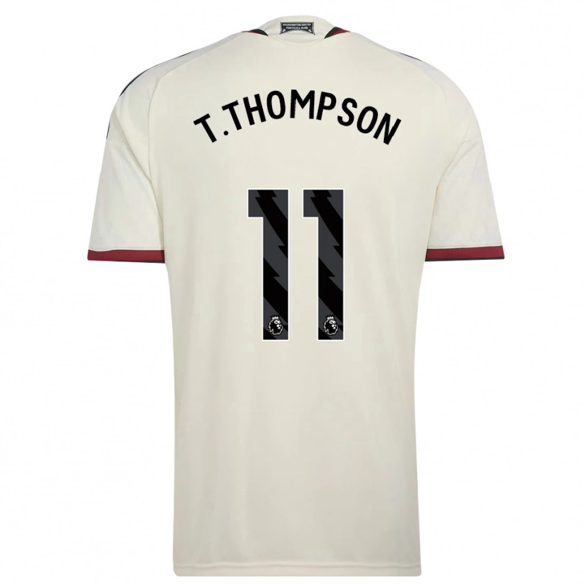 Danxen Bambino Maglia Tynan Thompson #11 Beige Nero Rosso Kit Gara Third 2026/27 Maglietta