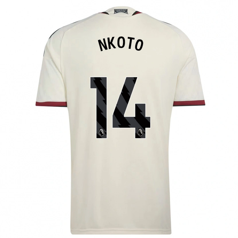 Danxen Bambino Maglia Bassirou Nkoto #14 Beige Nero Rosso Kit Gara Third 2026/27 Maglietta