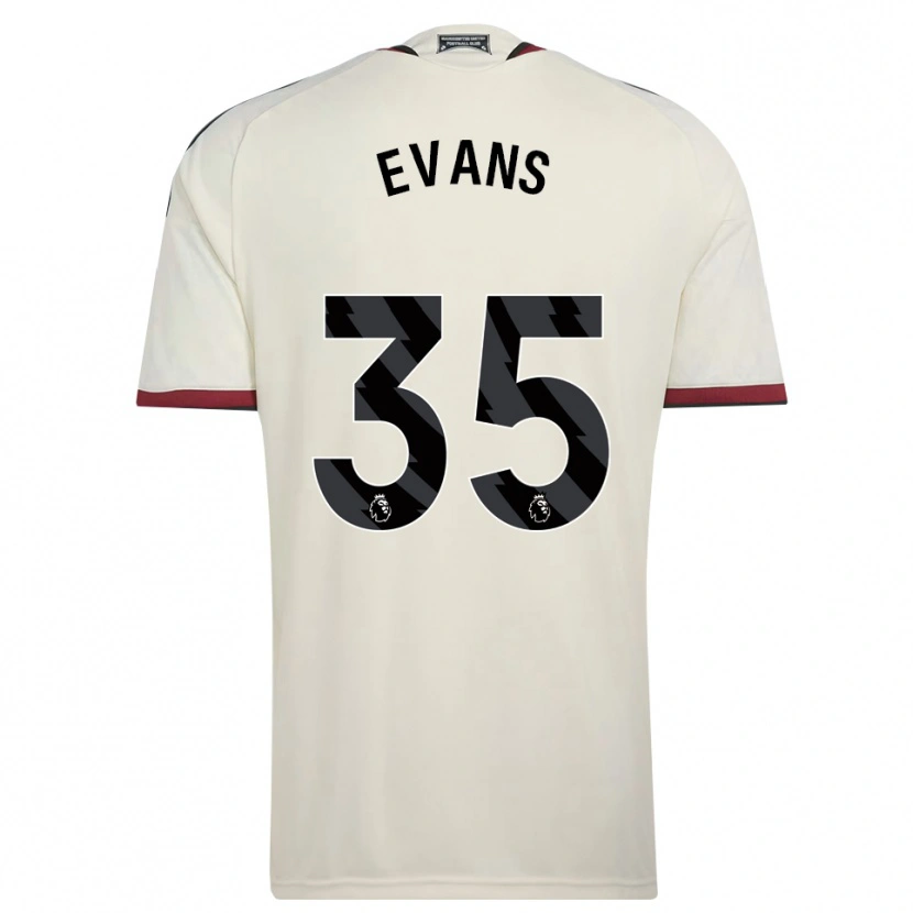 Danxen Bambino Maglia Jonny Evans #35 Beige Nero Rosso Kit Gara Third 2026/27 Maglietta