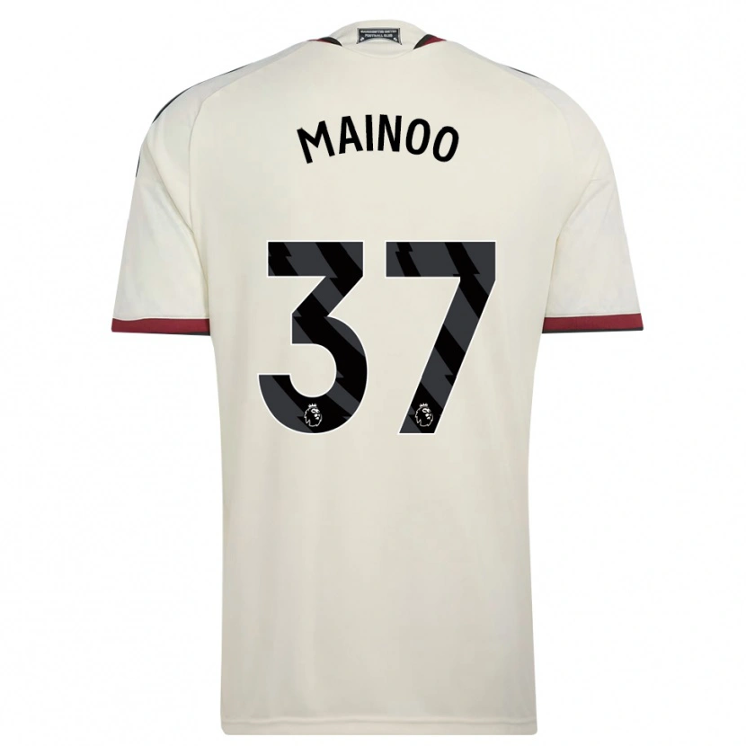 Danxen Bambino Maglia Kobbie Mainoo #37 Beige Nero Rosso Kit Gara Third 2026/27 Maglietta