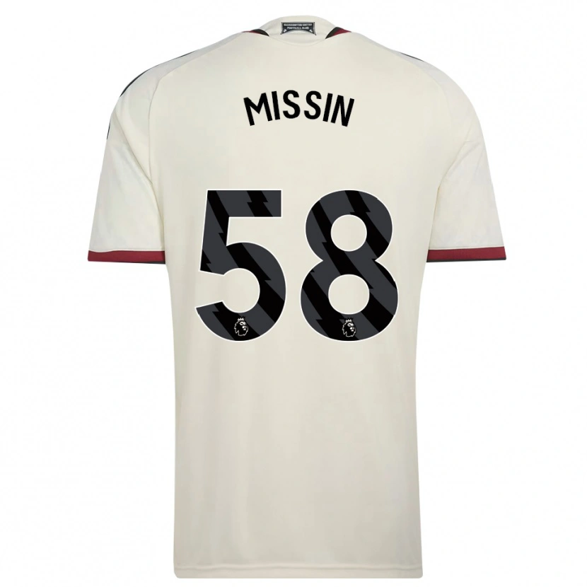 Danxen Bambino Maglia Ashton Missin #58 Beige Nero Rosso Kit Gara Third 2026/27 Maglietta