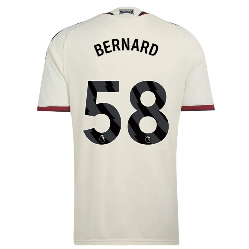 Danxen Bambino Maglia Bernard #58 Beige Nero Rosso Kit Gara Third 2026/27 Maglietta