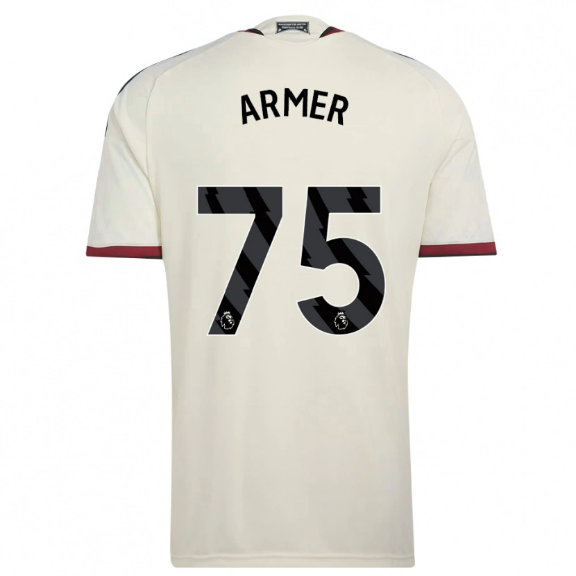 Danxen Bambino Maglia Daniel Armer #75 Beige Nero Rosso Kit Gara Third 2026/27 Maglietta