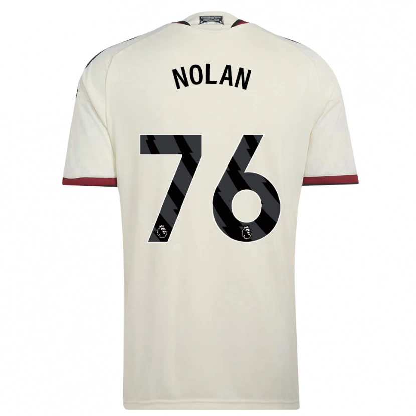 Danxen Bambino Maglia James Nolan #76 Beige Nero Rosso Kit Gara Third 2026/27 Maglietta