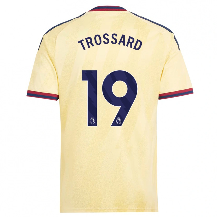 Danxen Bambino Maglia Leandro Trossard #19 Giallo Chiaro Blu Notte Kit Gara Third 2026/27 Maglietta