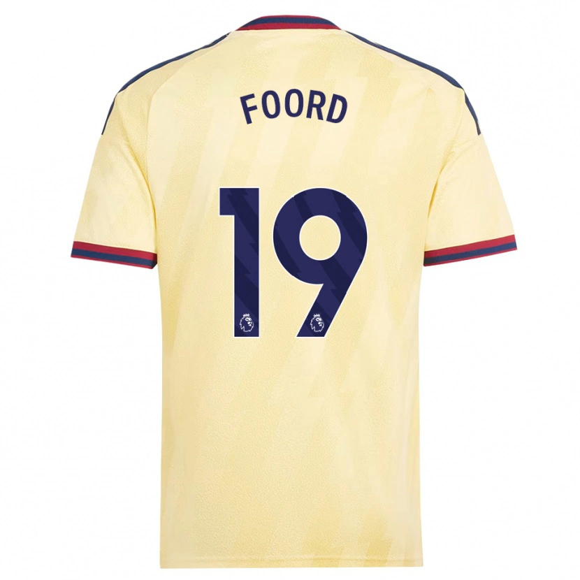 Danxen Bambino Maglia Caitlin Foord #19 Giallo Chiaro Blu Notte Kit Gara Third 2026/27 Maglietta