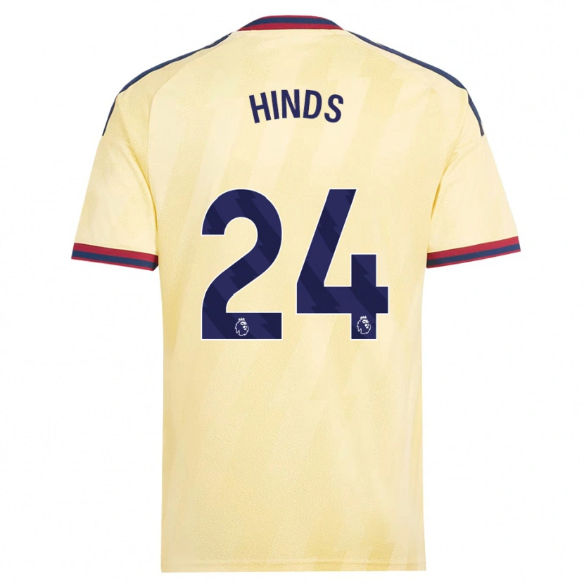 Danxen Bambino Maglia Taylor Hinds #24 Giallo Chiaro Blu Notte Kit Gara Third 2026/27 Maglietta