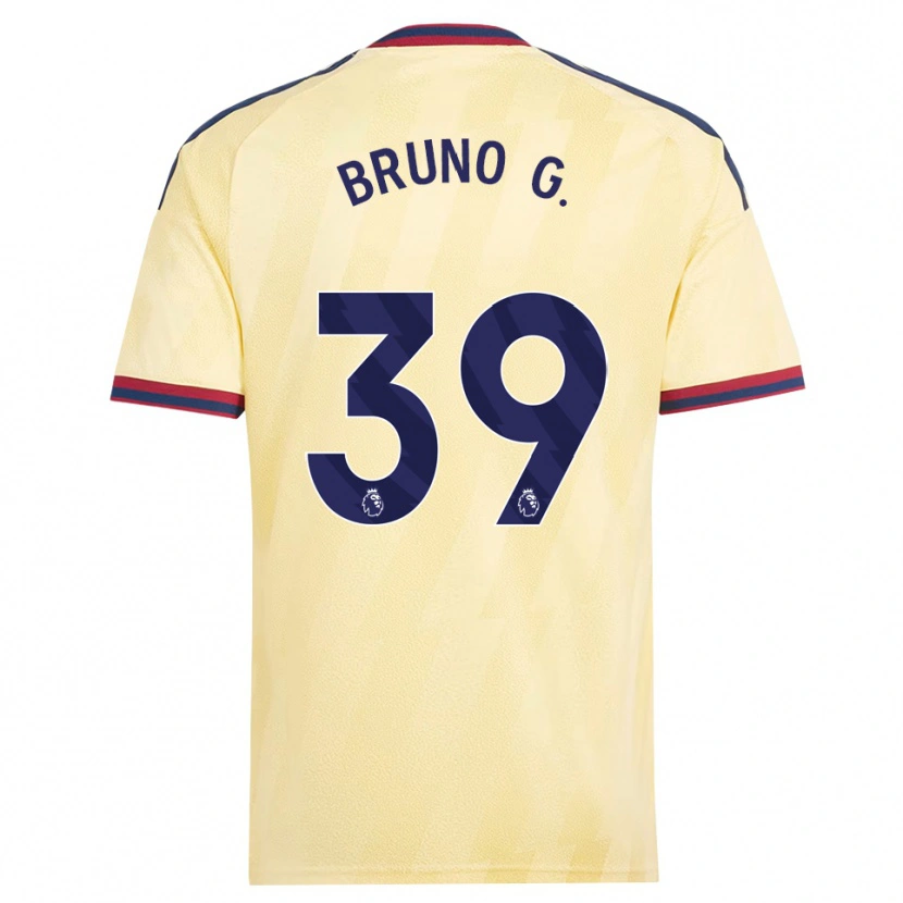 Danxen Bambino Maglia Bruno Guimarães #39 Giallo Chiaro Blu Notte Kit Gara Third 2026/27 Maglietta