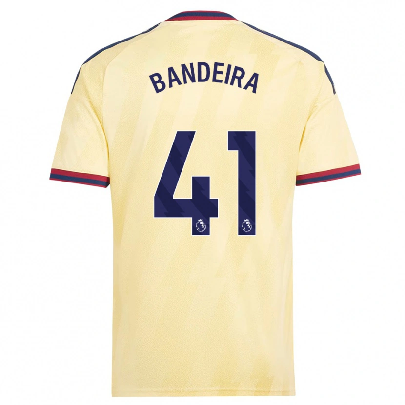 Danxen Bambino Maglia Mauro Bandeira #41 Giallo Chiaro Blu Notte Kit Gara Third 2026/27 Maglietta