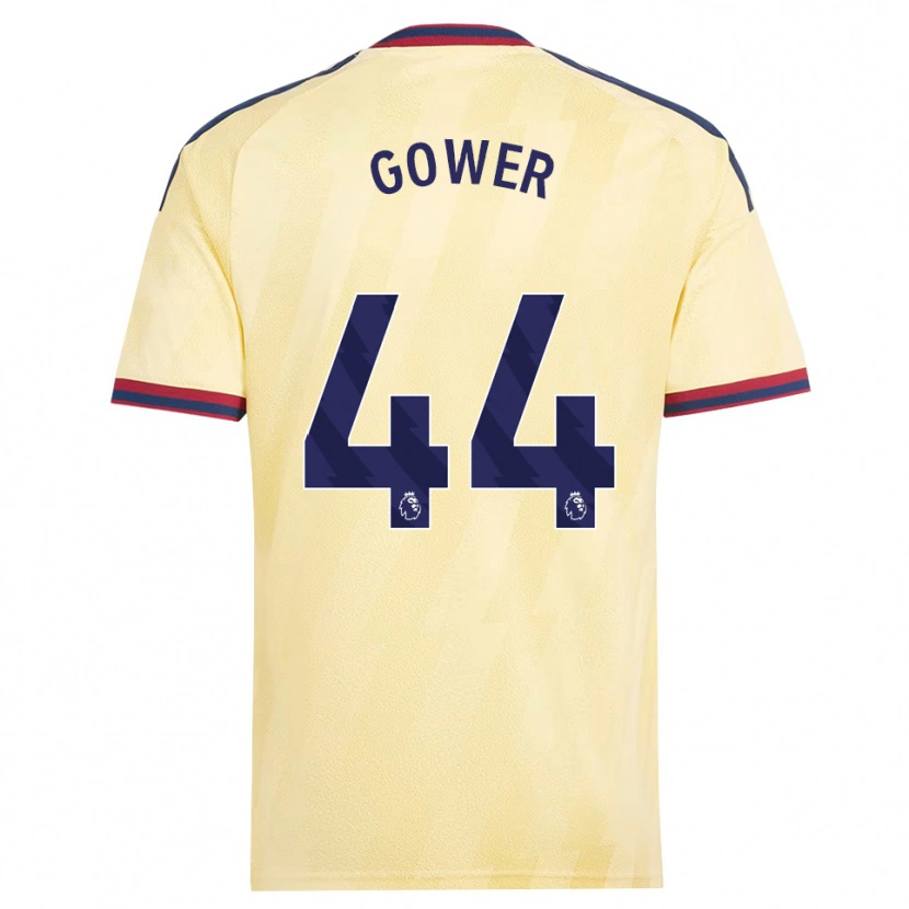 Danxen Bambino Maglia Jimi Gower #44 Giallo Chiaro Blu Notte Kit Gara Third 2026/27 Maglietta