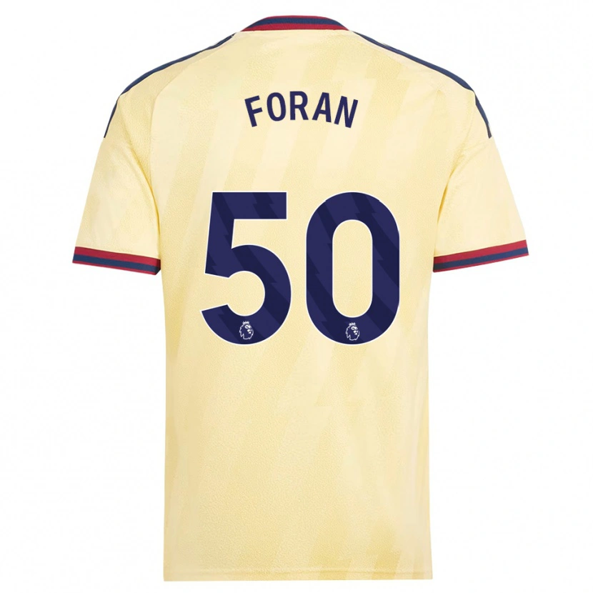 Danxen Bambino Maglia Taylor Foran #50 Giallo Chiaro Blu Notte Kit Gara Third 2026/27 Maglietta