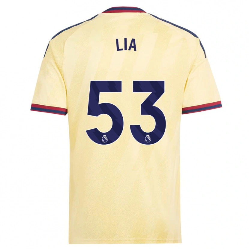 Danxen Bambino Maglia Vivienne Lia #53 Giallo Chiaro Blu Notte Kit Gara Third 2026/27 Maglietta