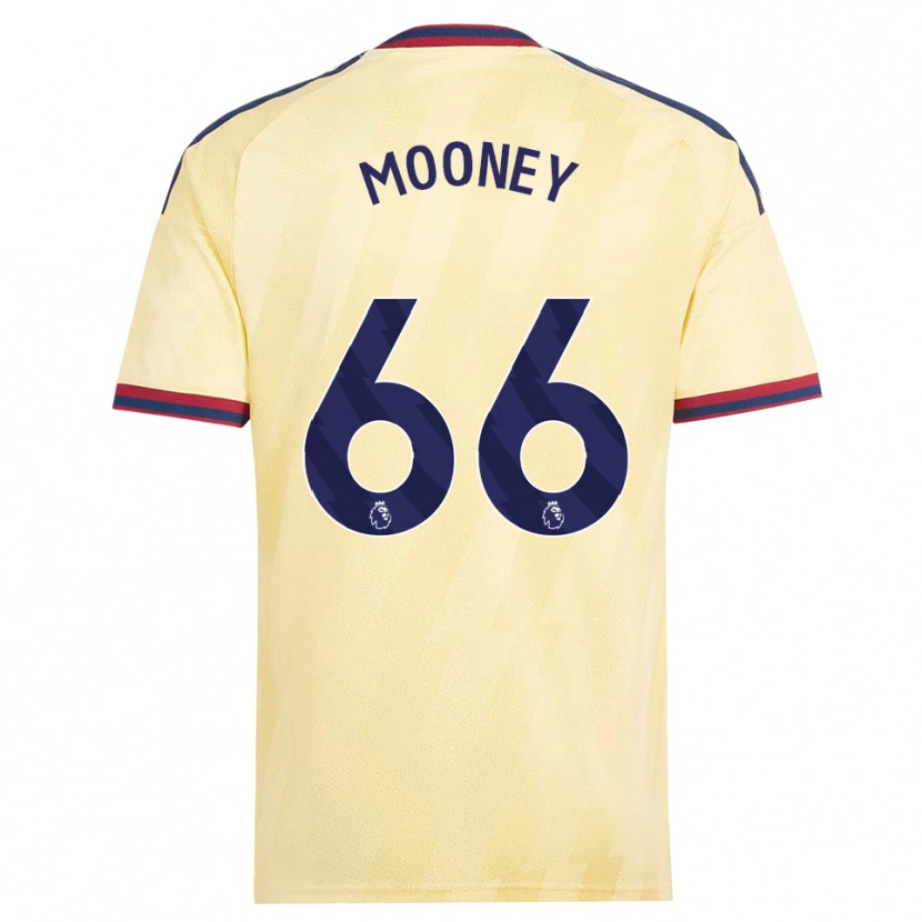 Danxen Bambino Maglia Evan Mooney #66 Giallo Chiaro Blu Notte Kit Gara Third 2026/27 Maglietta