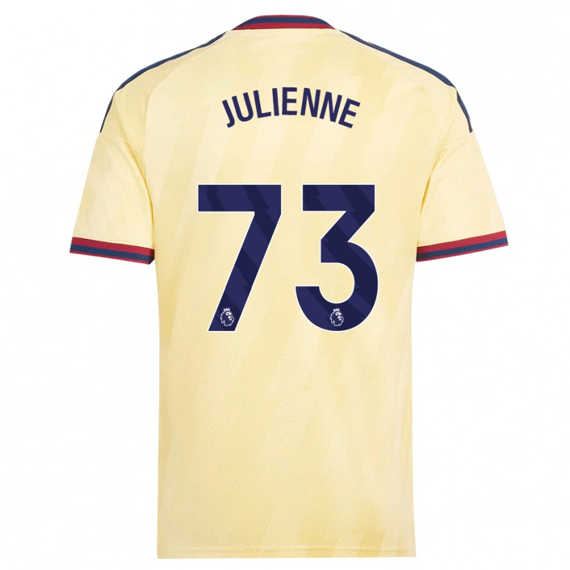 Danxen Bambino Maglia Theo Julienne #73 Giallo Chiaro Blu Notte Kit Gara Third 2026/27 Maglietta