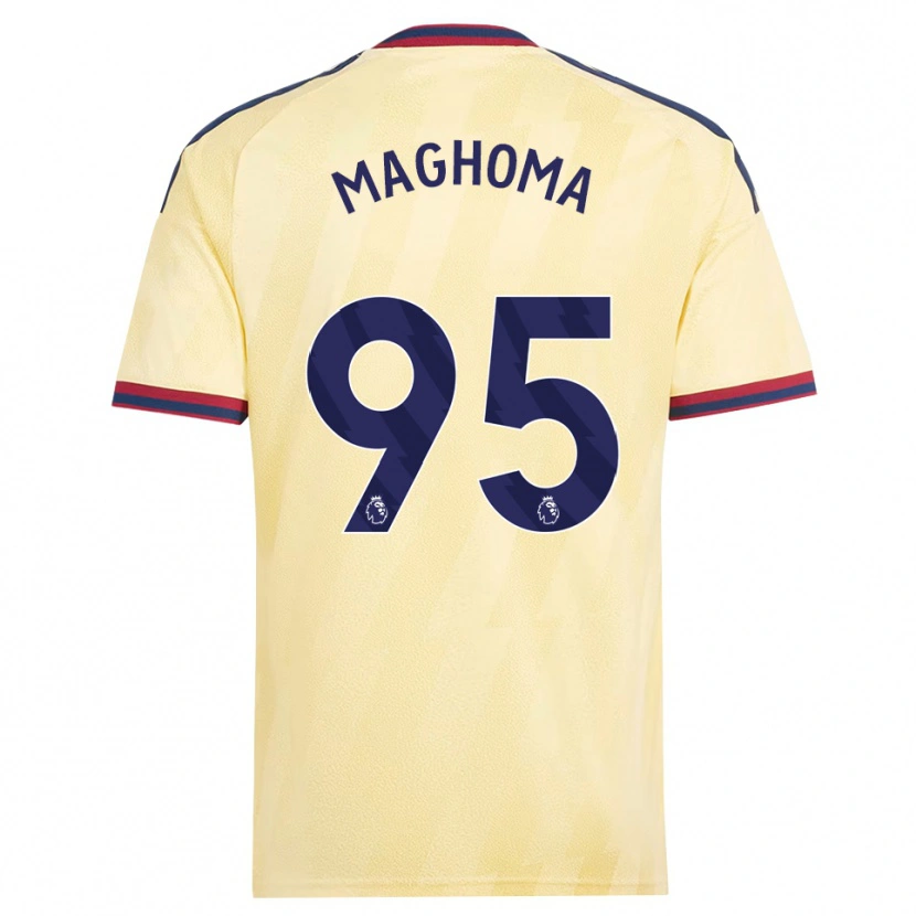 Danxen Bambino Maglia Jaden Maghoma #95 Giallo Chiaro Blu Notte Kit Gara Third 2026/27 Maglietta