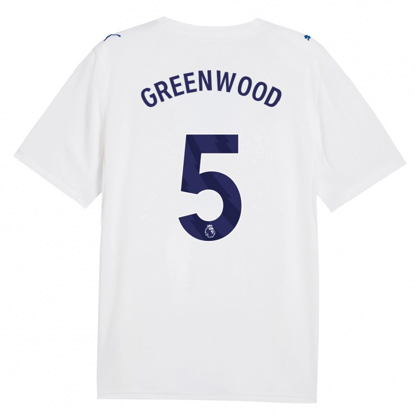 Danxen Bambino Maglia Alex Greenwood #5 Blu Scuro Bianco Kit Gara Third 2026/27 Maglietta