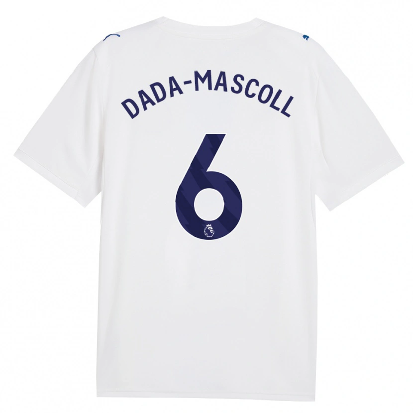 Danxen Bambino Maglia Isaiah Dada-Mascoll #6 Blu Scuro Bianco Kit Gara Third 2026/27 Maglietta