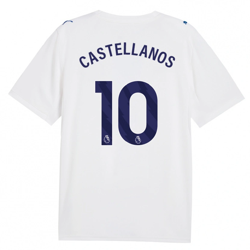 Danxen Bambino Maglia Deyna Castellanos #10 Blu Scuro Bianco Kit Gara Third 2026/27 Maglietta