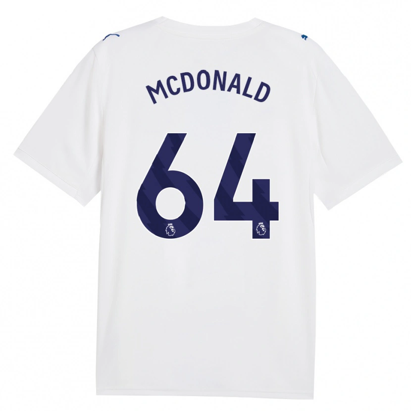 Danxen Bambino Maglia Rowan Mcdonald #64 Blu Scuro Bianco Kit Gara Third 2026/27 Maglietta