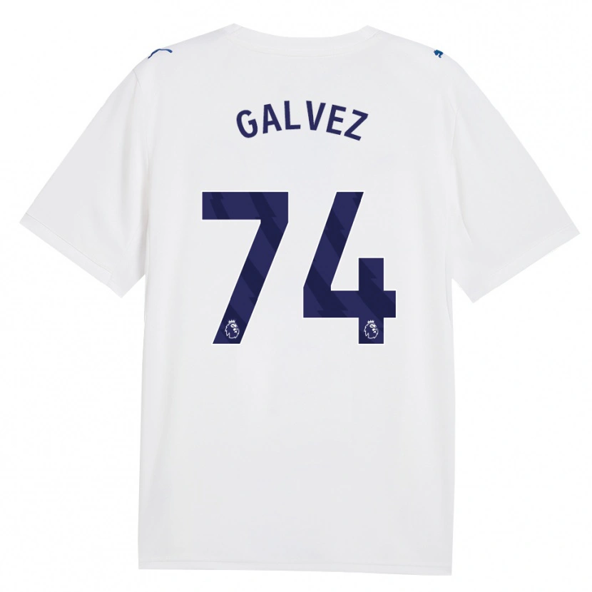 Danxen Bambino Maglia Tomas Galvez #74 Blu Scuro Bianco Kit Gara Third 2026/27 Maglietta