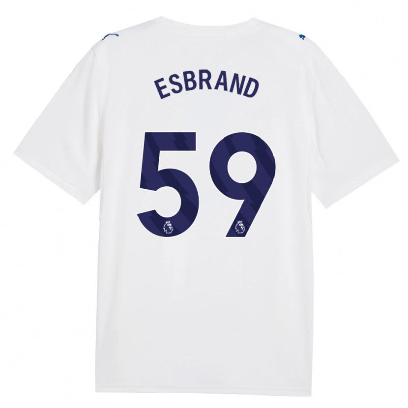 Danxen Bambino Maglia Josh Wilson-Esbrand #59 Blu Scuro Bianco Kit Gara Third 2026/27 Maglietta