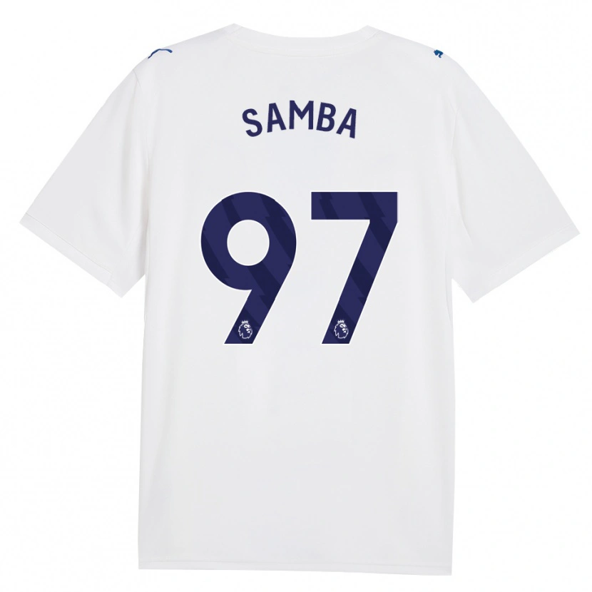 Danxen Bambino Maglia Tyrone Samba #97 Blu Scuro Bianco Kit Gara Third 2026/27 Maglietta