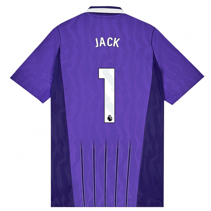 Danxen Bambino Maglia Mikel Jack #1 Viola Bianco Kit Gara Third 2026/27 Maglietta