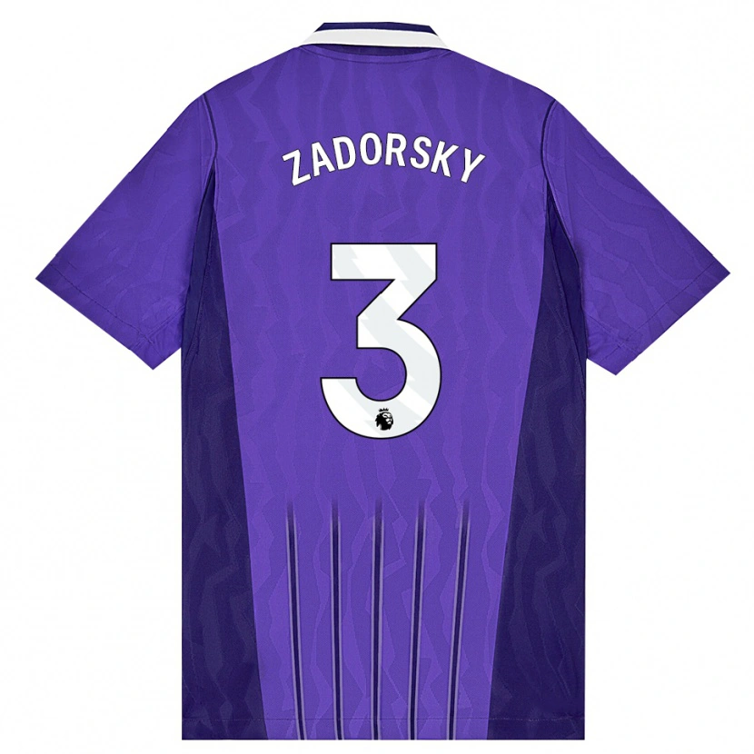 Danxen Bambino Maglia Shelina Zadorsky #3 Viola Bianco Kit Gara Third 2026/27 Maglietta