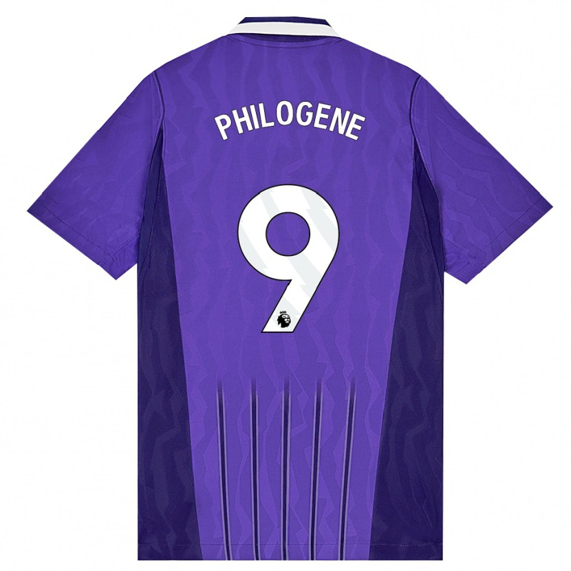 Danxen Bambino Maglia Blake Philogene #9 Viola Bianco Kit Gara Third 2026/27 Maglietta