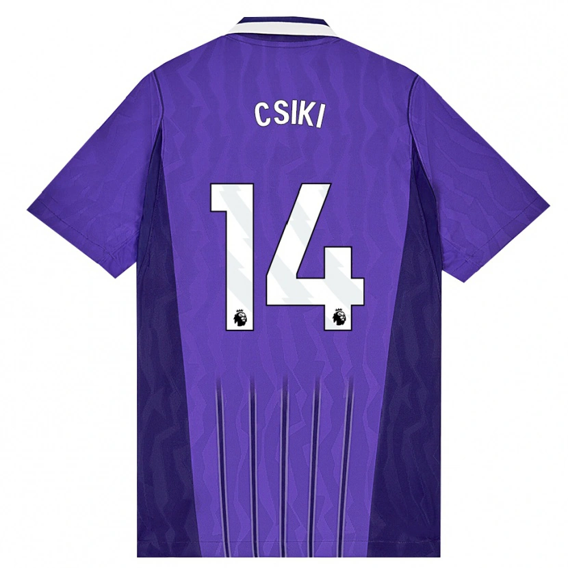 Danxen Bambino Maglia Anna Csiki #14 Viola Bianco Kit Gara Third 2026/27 Maglietta