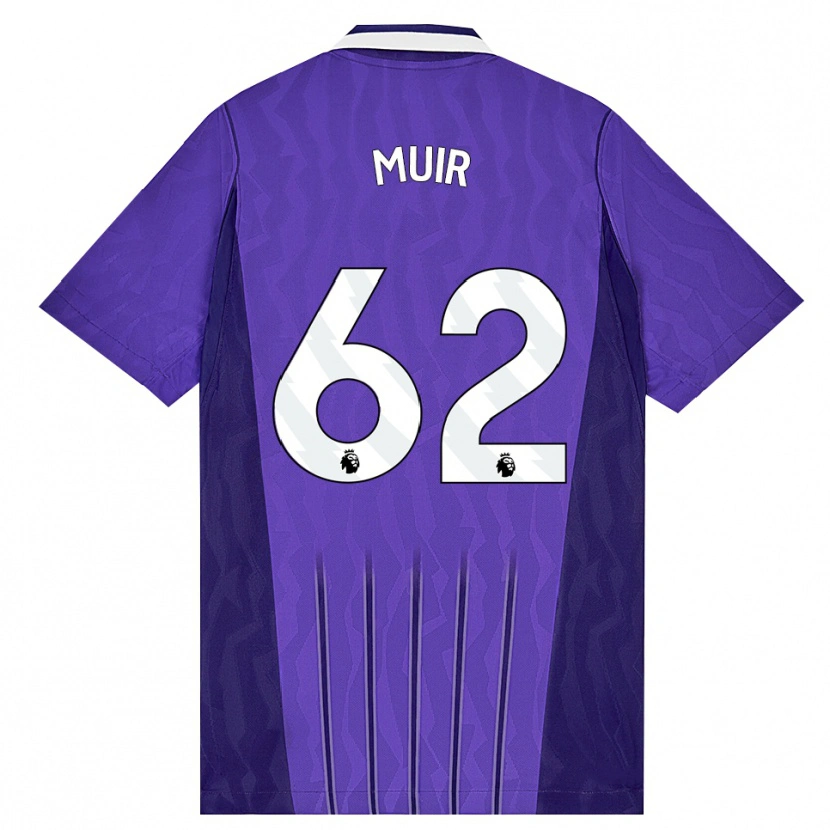 Danxen Bambino Maglia Marqes Muir #62 Viola Bianco Kit Gara Third 2026/27 Maglietta
