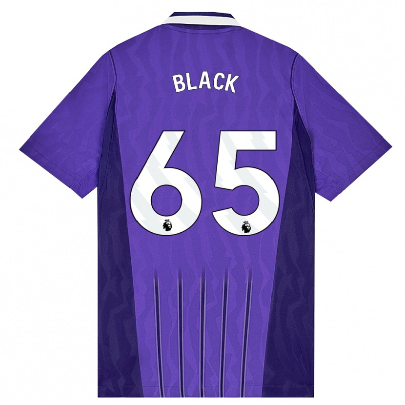 Danxen Bambino Maglia Leo Black #65 Viola Bianco Kit Gara Third 2026/27 Maglietta